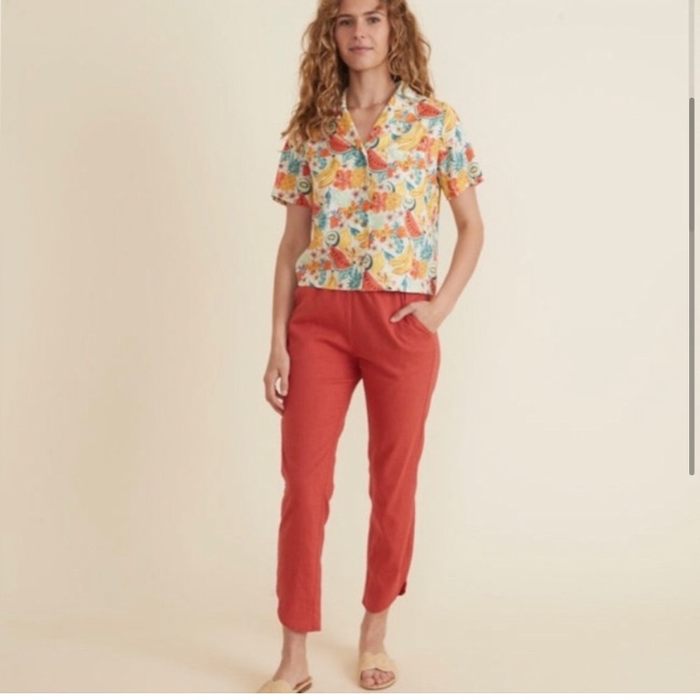 Marine Layer Allison Pant (XL, Cherry Red)